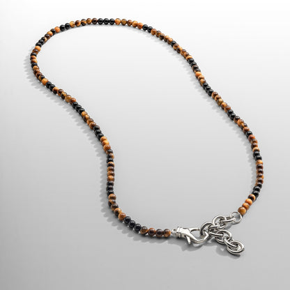 Tijgeroog Obsidiaan Kralen Wrap Armband