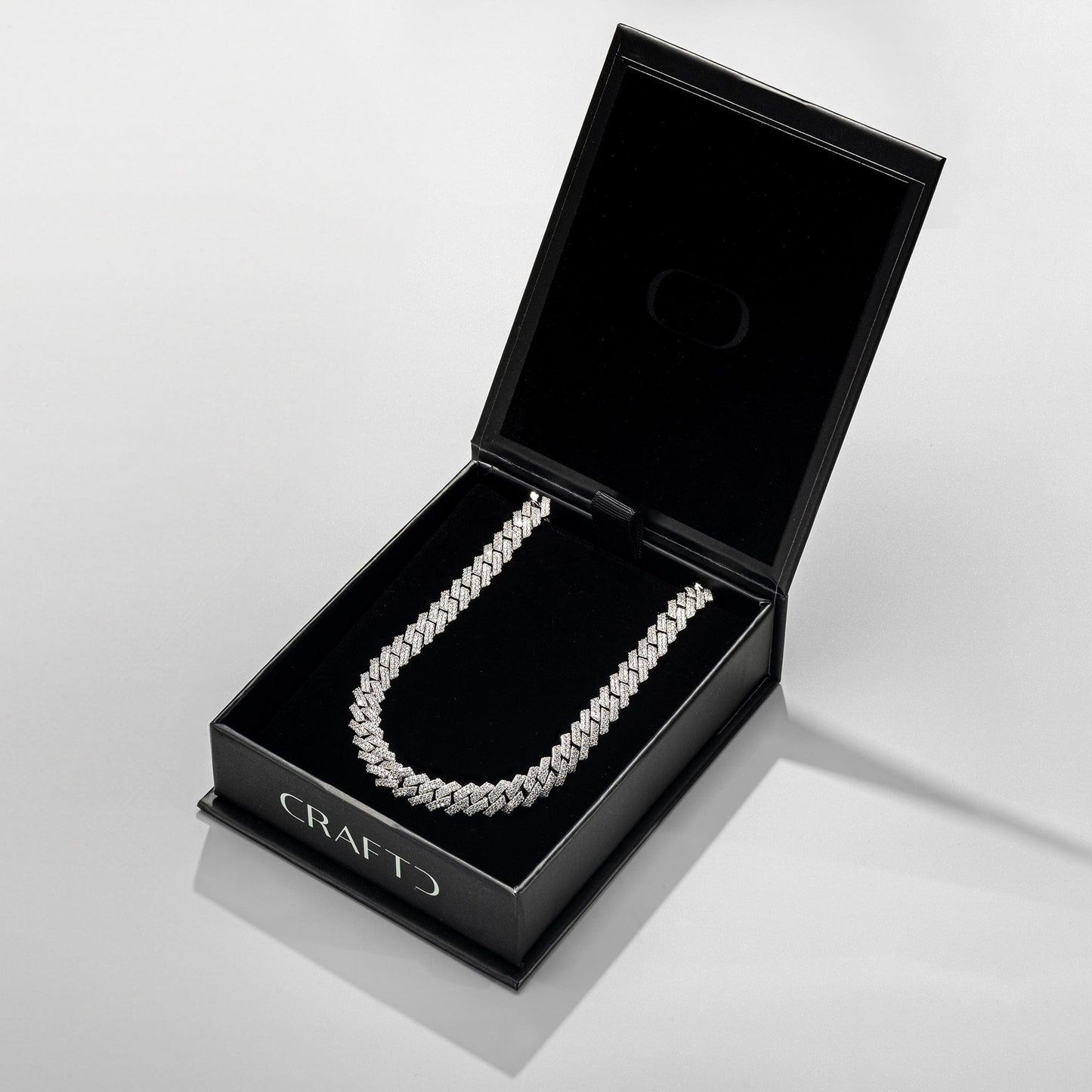 Prong Link Iced Cuban (Zilver) 8mm