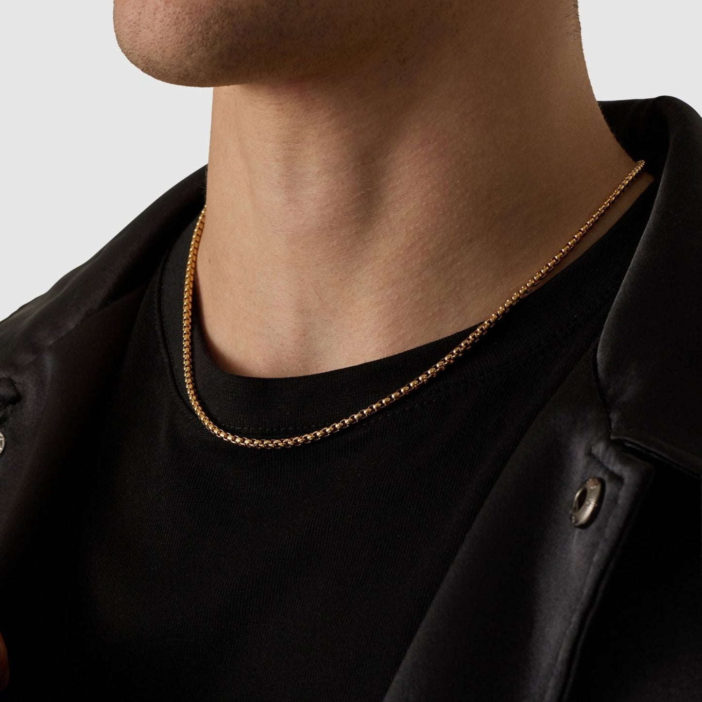 Ronde Box Chain (Goud) 3mm