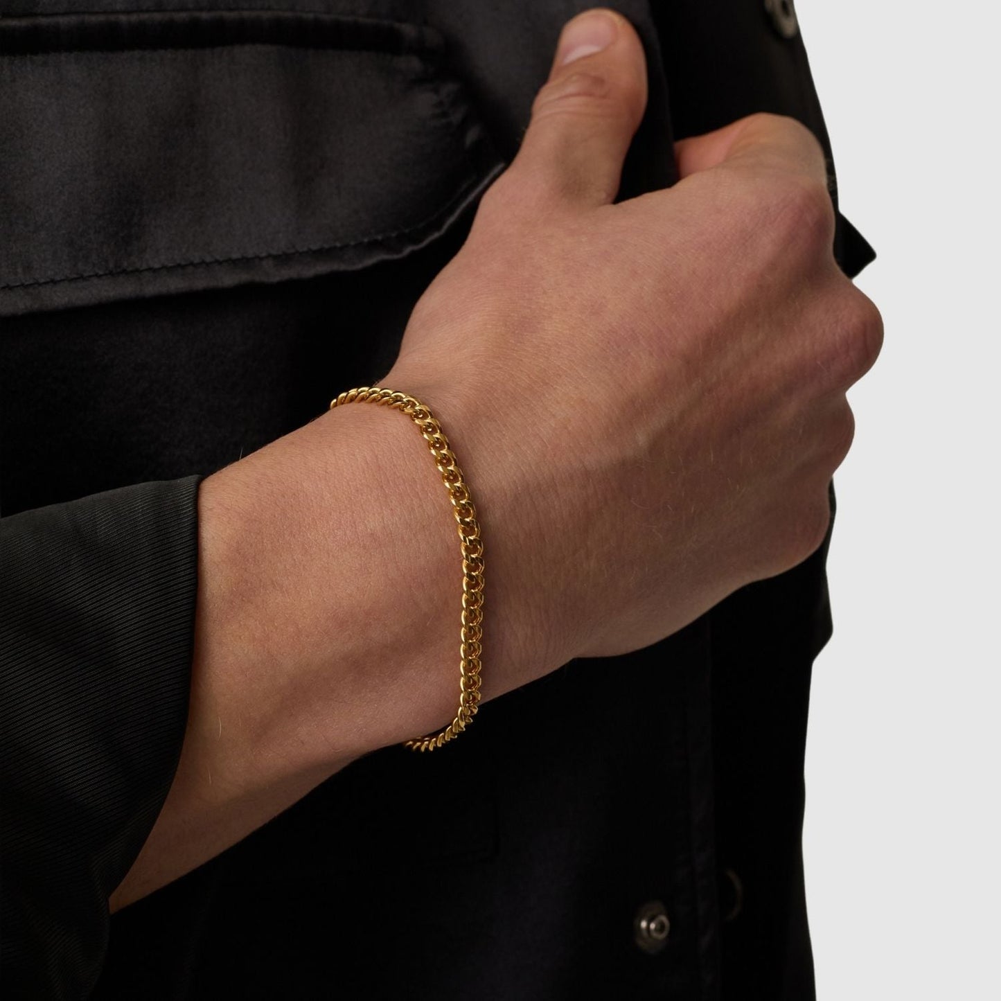 Cubaans Armband (Goud) 4mm