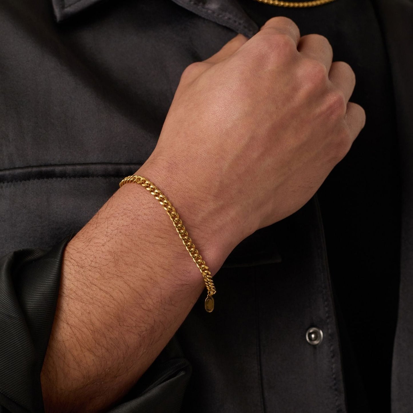 Cubaans Armband (Goud) 4mm