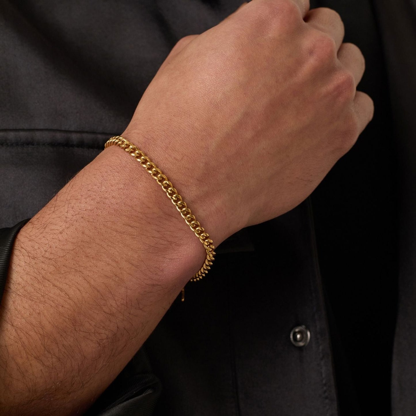 Cubaans Armband (Goud) 4mm