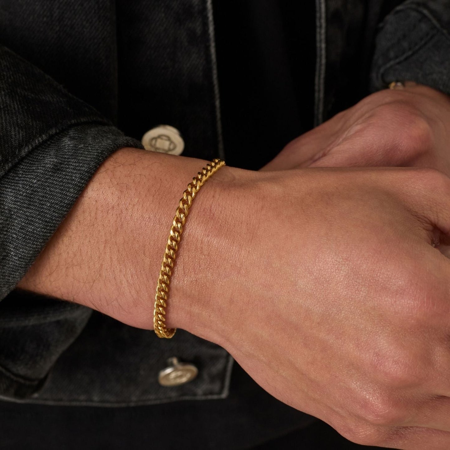 Cubaans Armband (Goud) 4mm