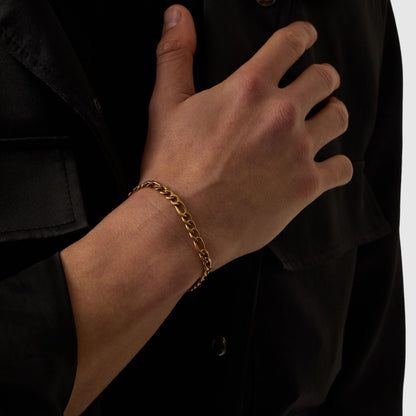 Figaro Armband (Goud) 5mm