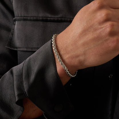 Tarwe Armband (Zilver) 5mm