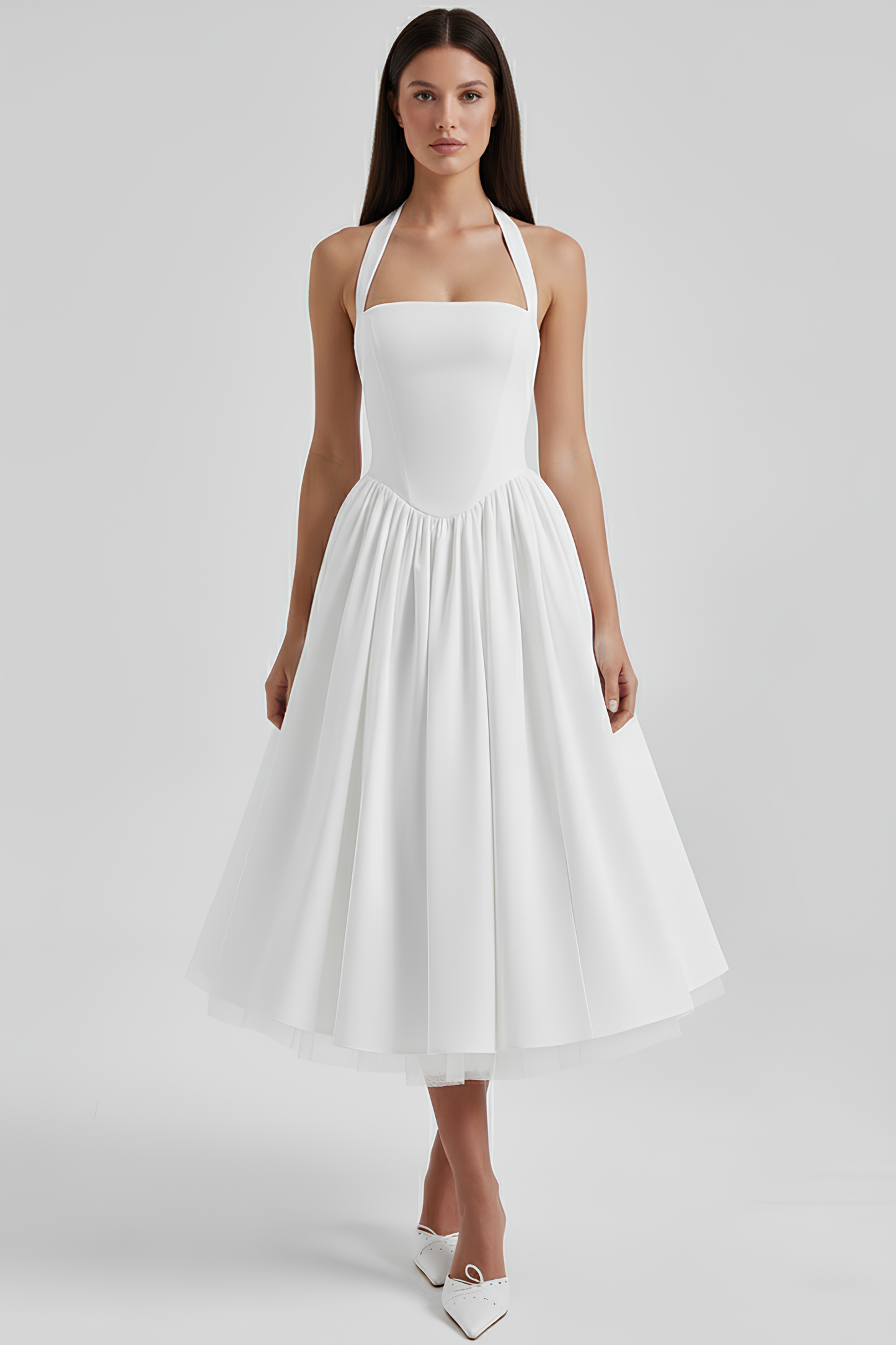 Midi Modelerende Jurk Anabel
