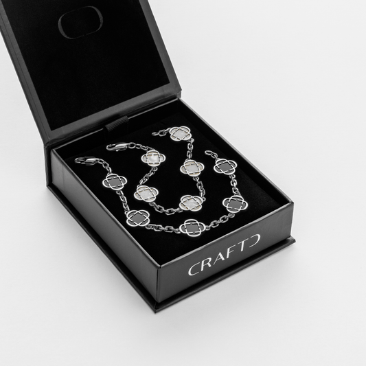 Clover Armband Cadeauset (Zilver)