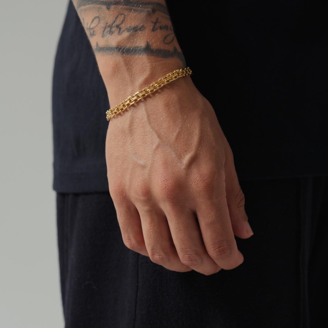 Dubbele Belcher Armband (Goud)