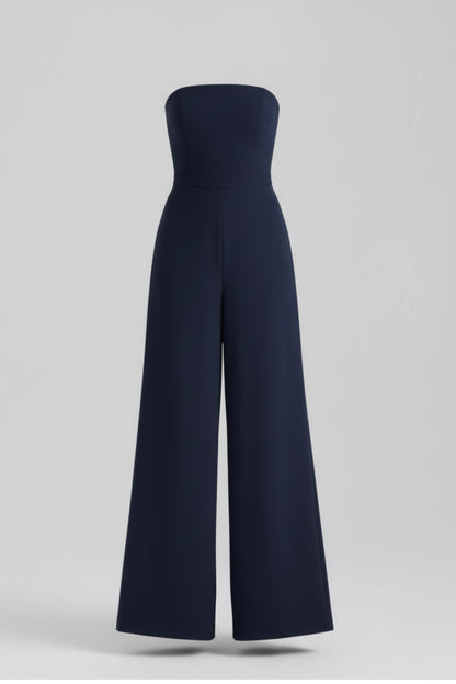 Trägerloser weit geschnittener Jumpsuit