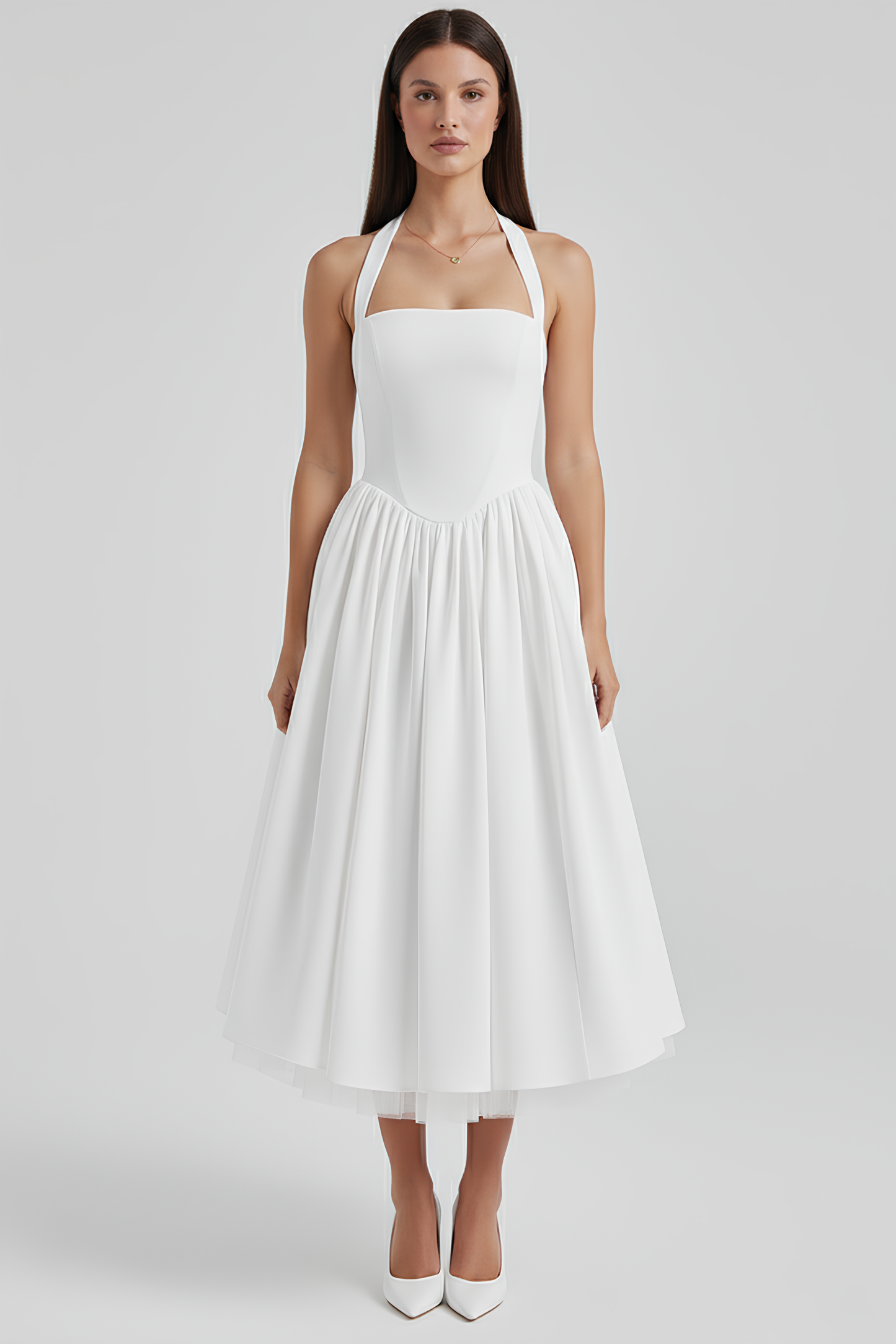 Midi Modelerende Jurk Anabel