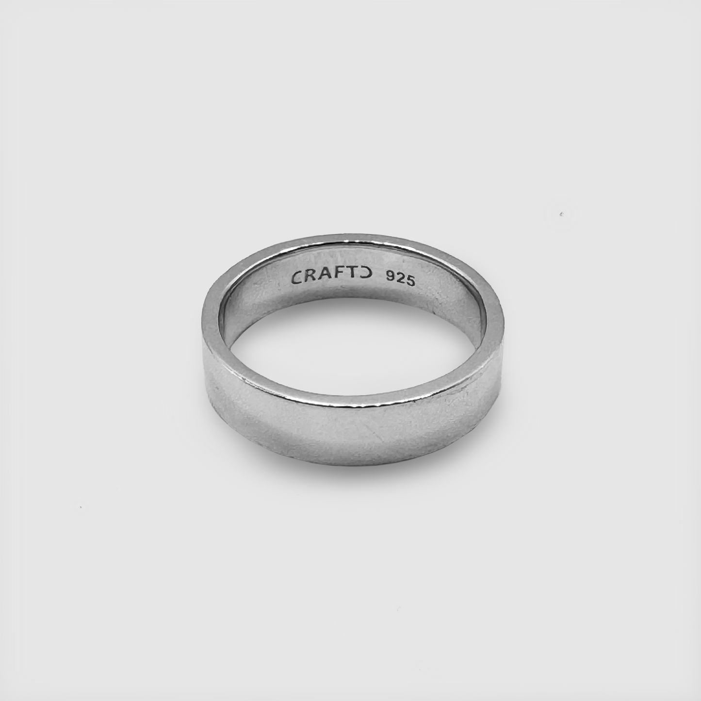 Platte Bandring (Sterling Zilver) 6mm