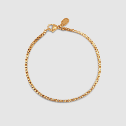 Box Armband (Goud) 2mm