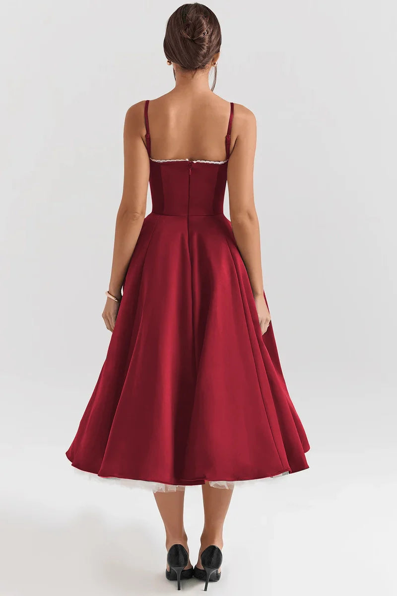 Midi-jurk Cloe - Dubbele Laag.