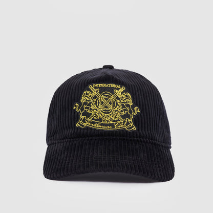 Gentlemen's Club Hoed - Cord (Zwart/Geel)