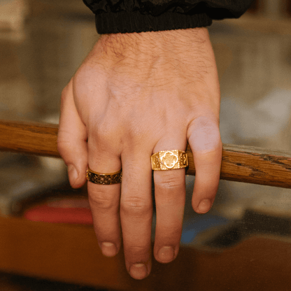 Clover Sovereign Ring (Goud)