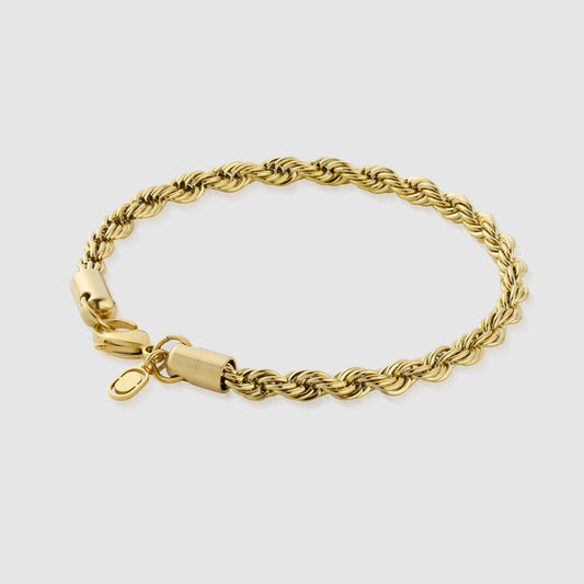 Touwarmband (Goud) 5mm