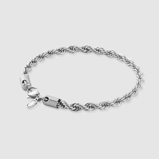 Touwarmband (Zilver) 5mm