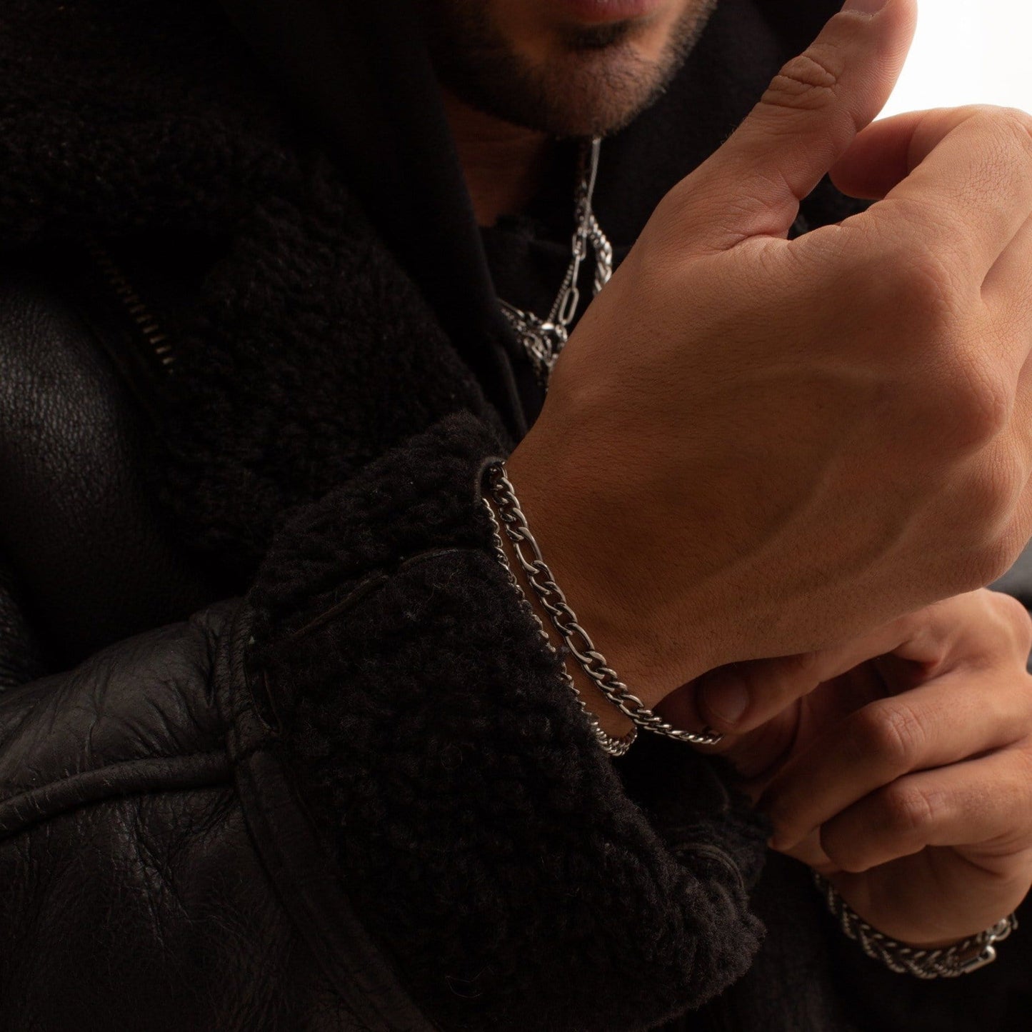 Figaro Armband (Zilver) 5mm