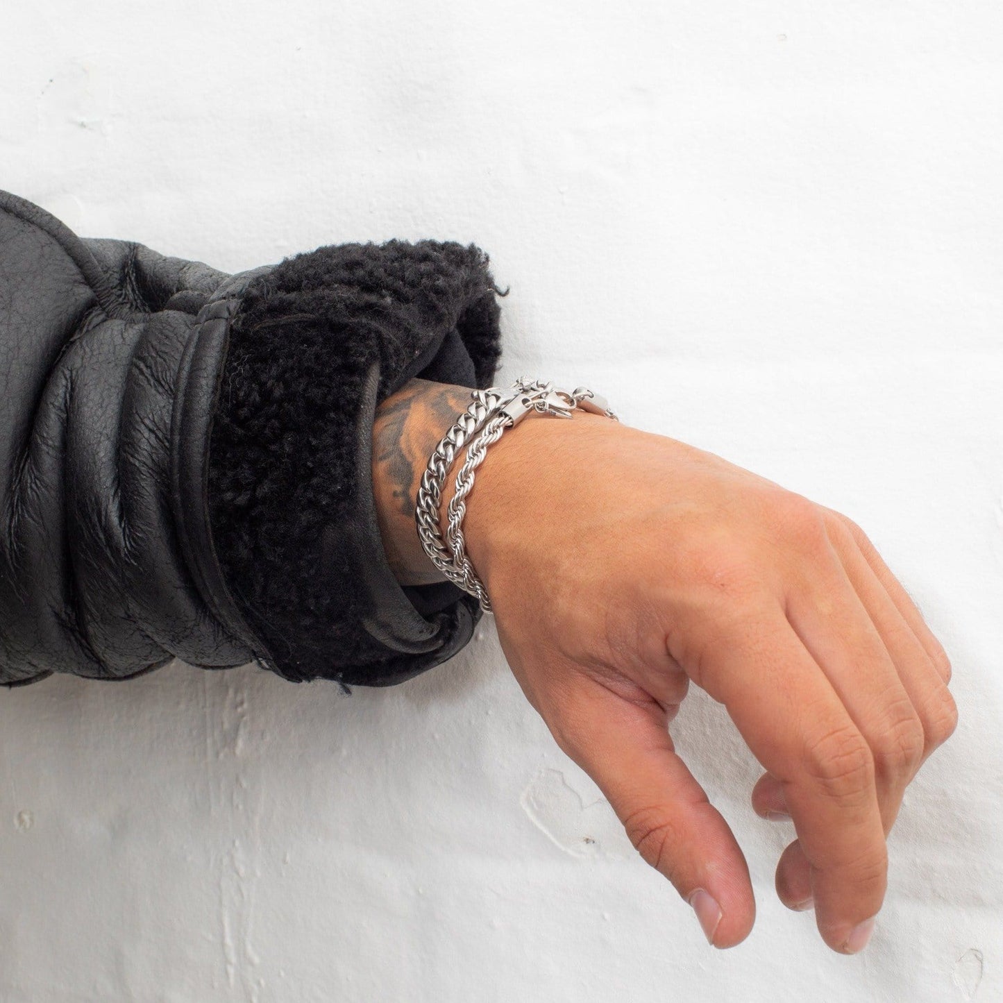 Touwarmband (Zilver) 5mm