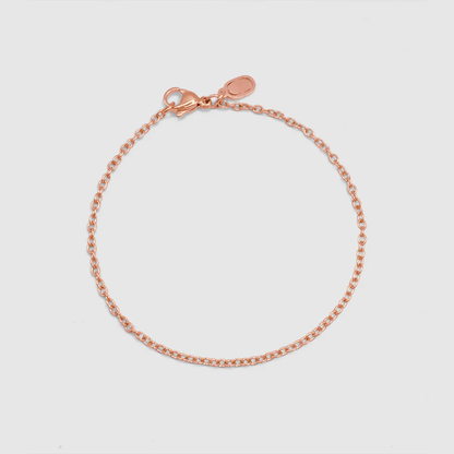 Kabelarmband (Roze Goud) 2mm