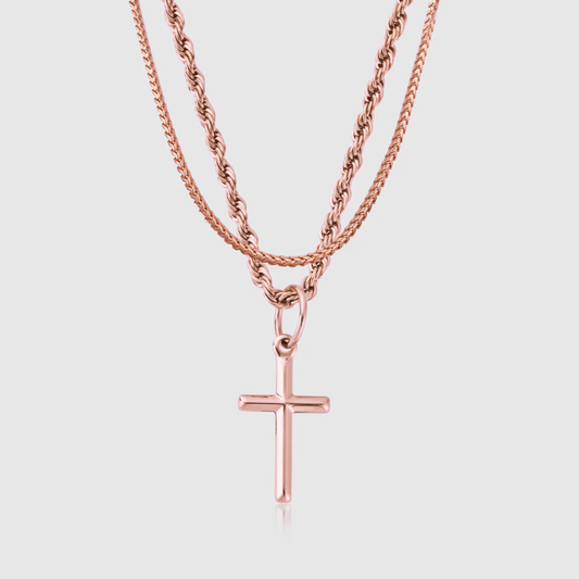 Cross & Cali Set (Roségoud)