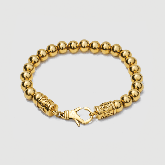 Chroom Bal Armband (Goud)