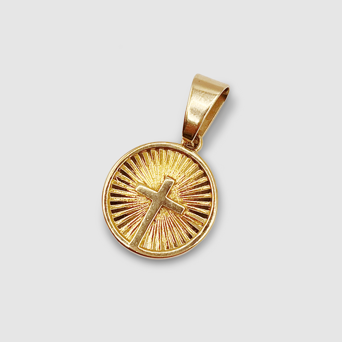 Cirkel Kruis Hanger (Goud)