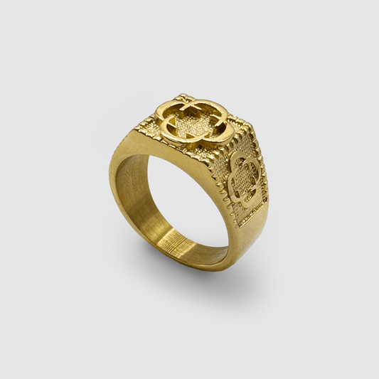 Clover Sovereign Ring (Goud)