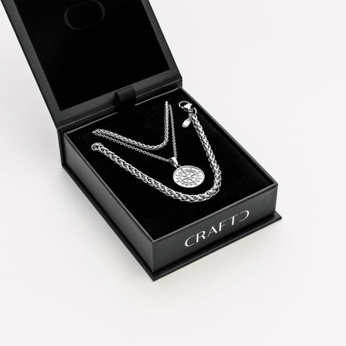 Kompas Gift Set (Zilver)