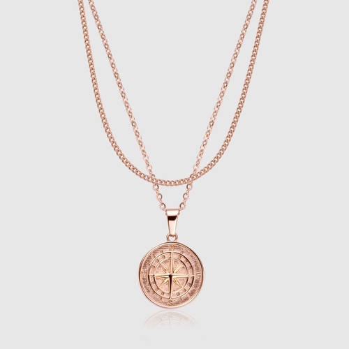Compass en Connell Set (Roze Goud)
