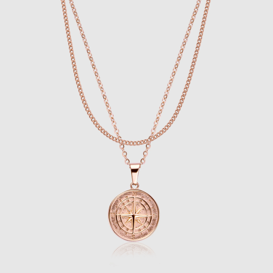 Compass en Connell Set (Roze Goud)