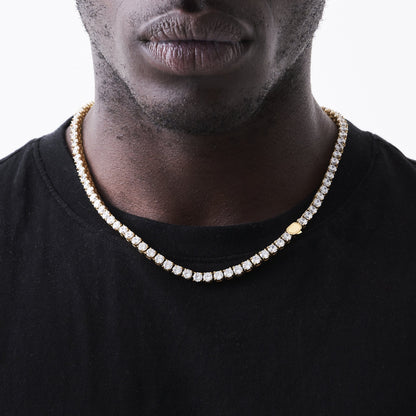 Tennis Ketting (Goud) 5mm