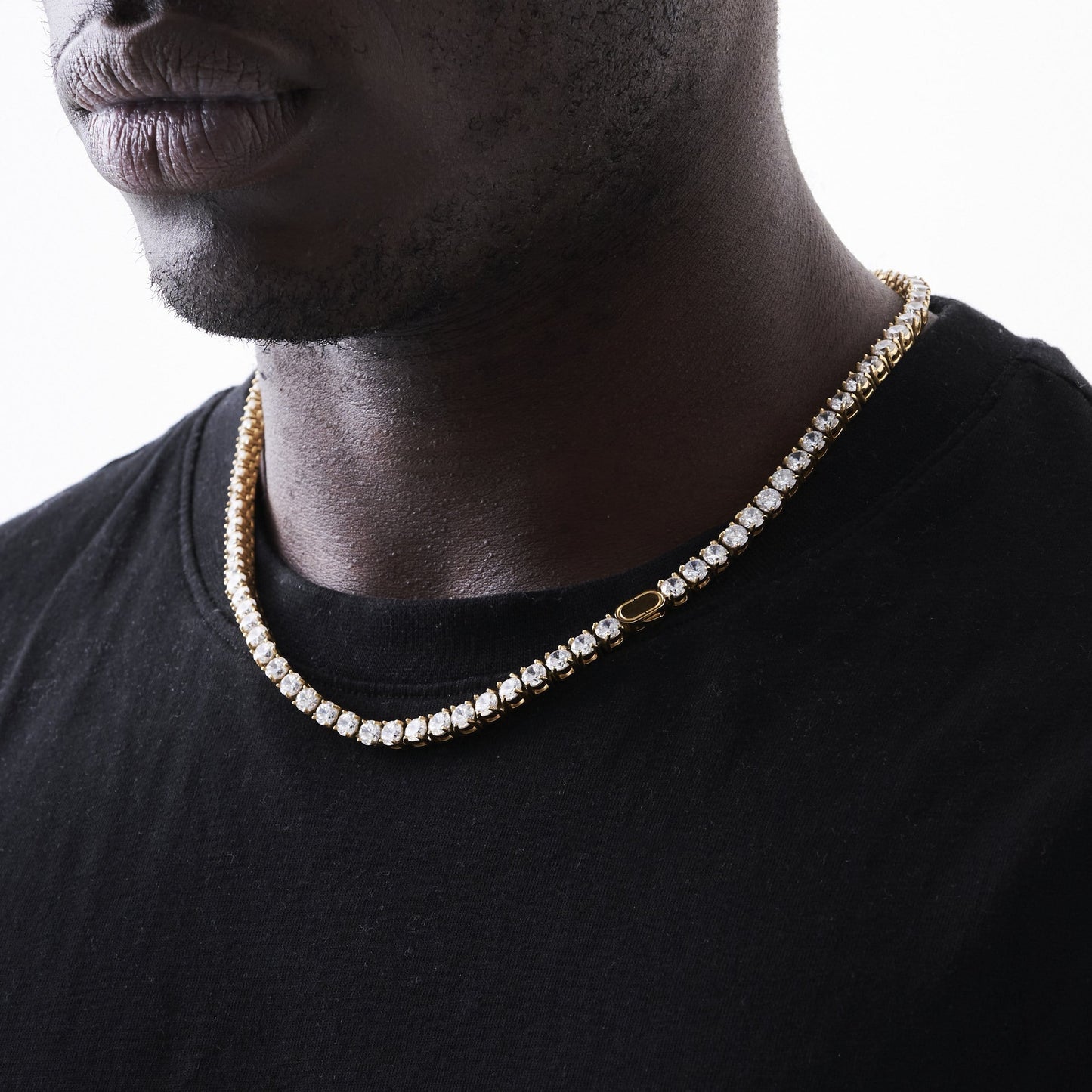Tennis Ketting (Goud) 5mm