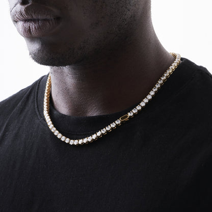 Tennis Ketting (Goud) 5mm
