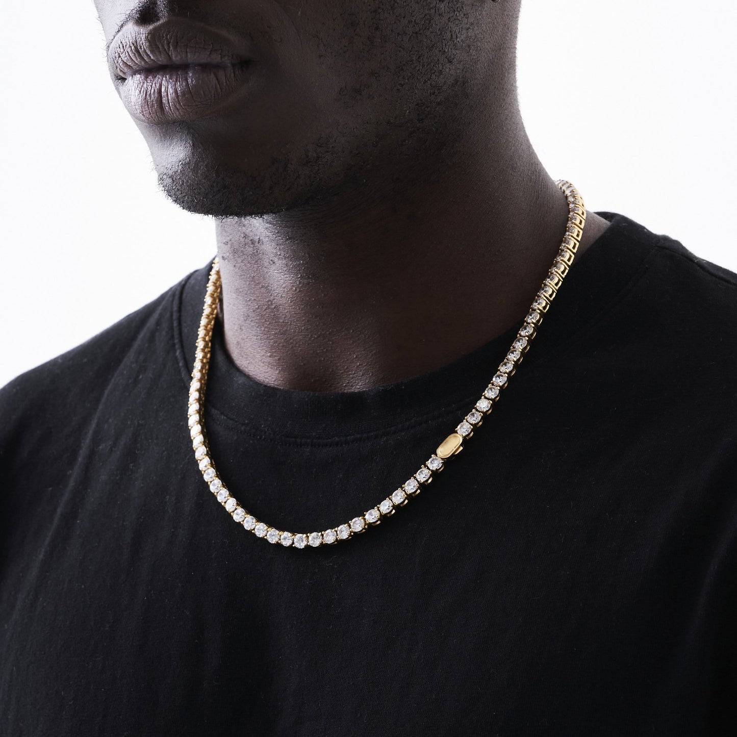 Tennis Ketting (Goud) 5mm