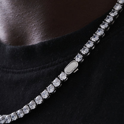 Tennis Ketting (Zilver) 5mm