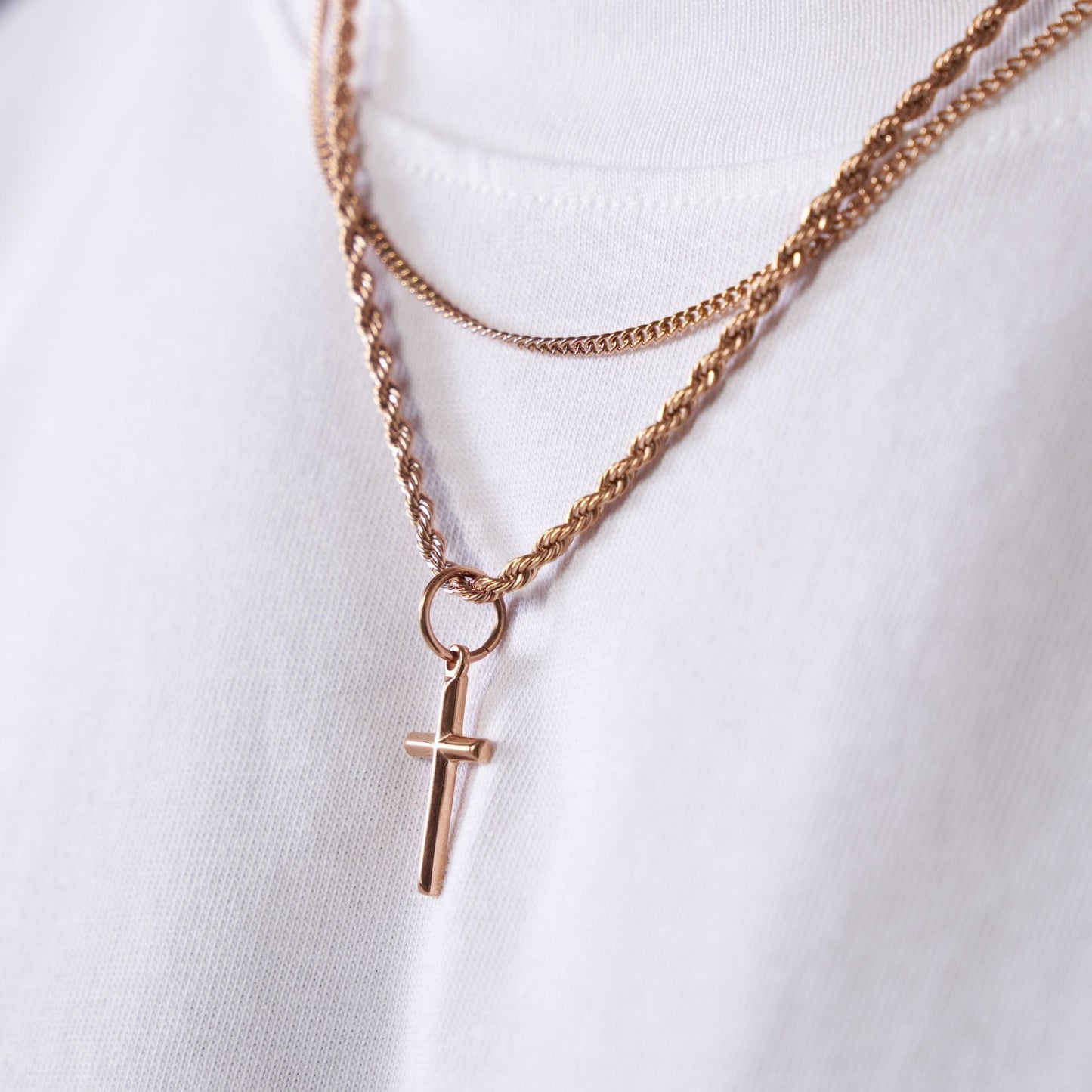 Cross & Connell Set (Roze Goud)