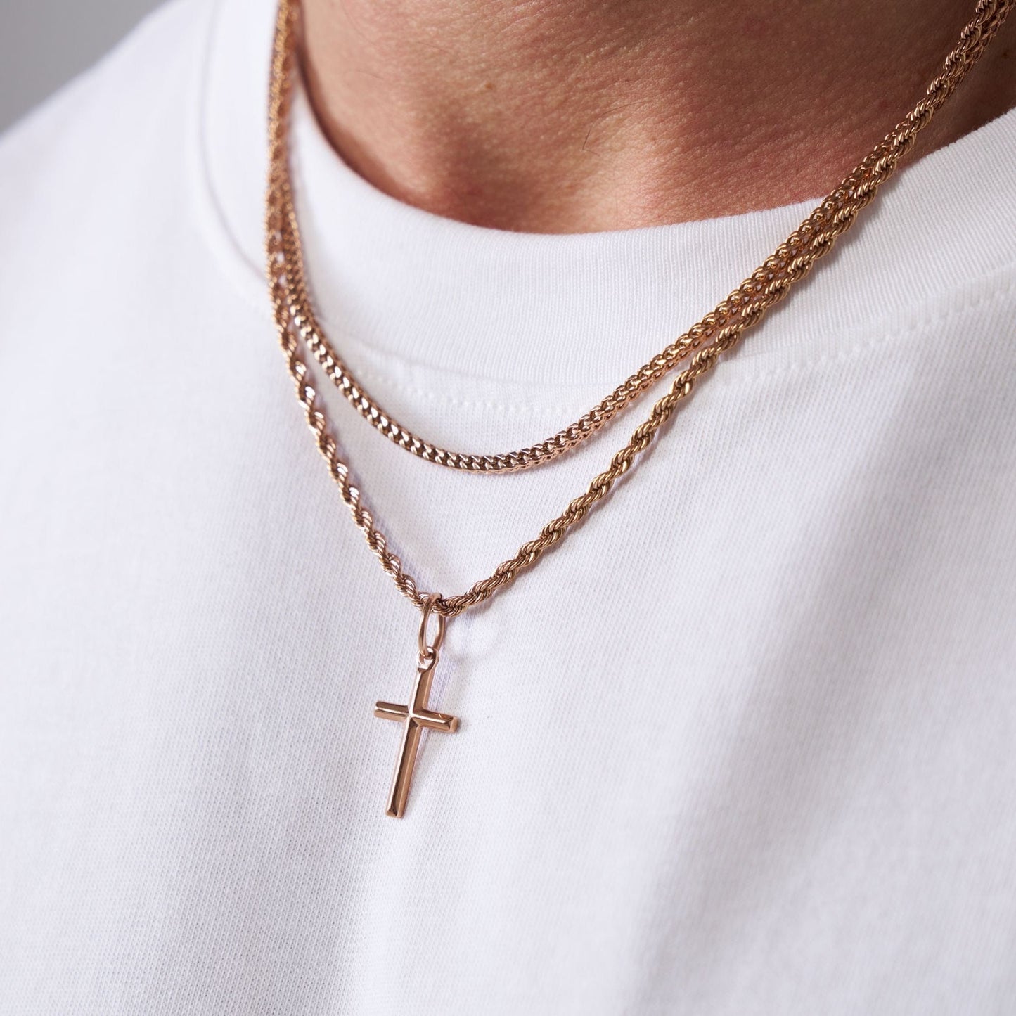 Cross & Cali Set (Roségoud)