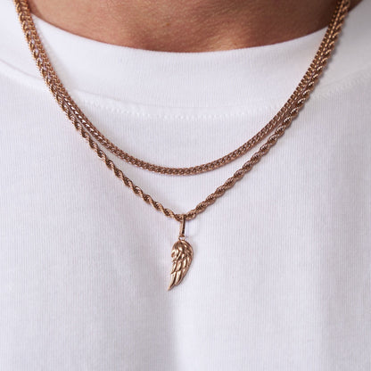 Wing & Cali Set (Roze Goud)