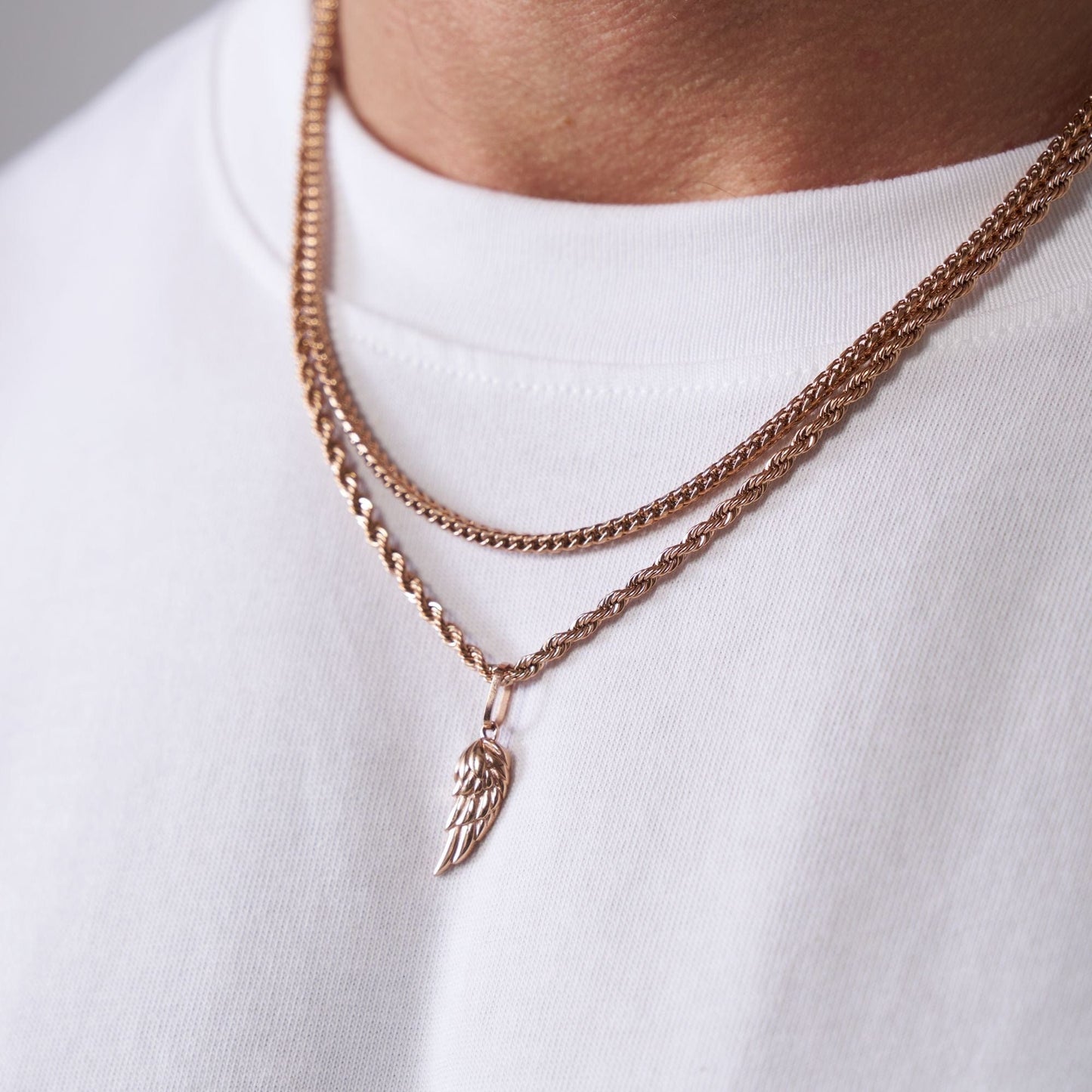 Wing & Cali Set (Roze Goud)