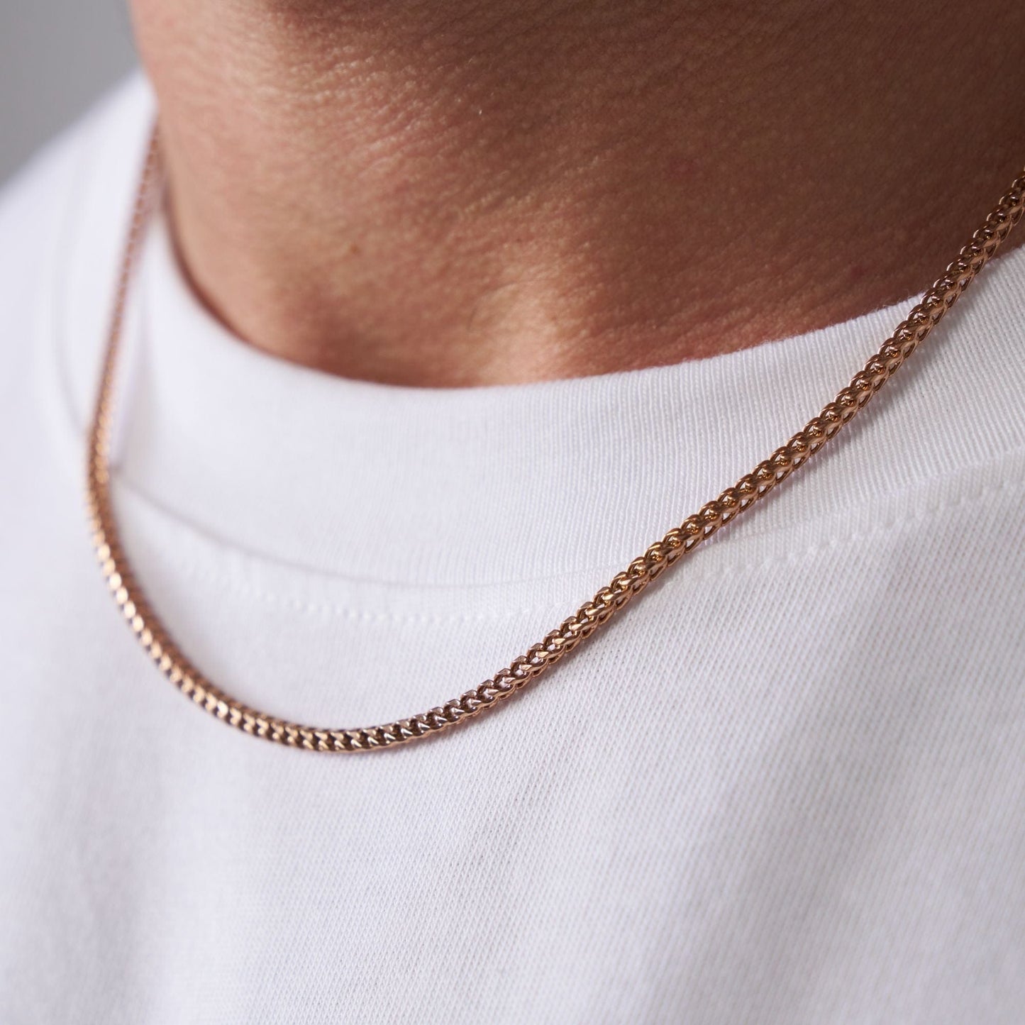 Cali Ketting (Roze Goud) 2mm