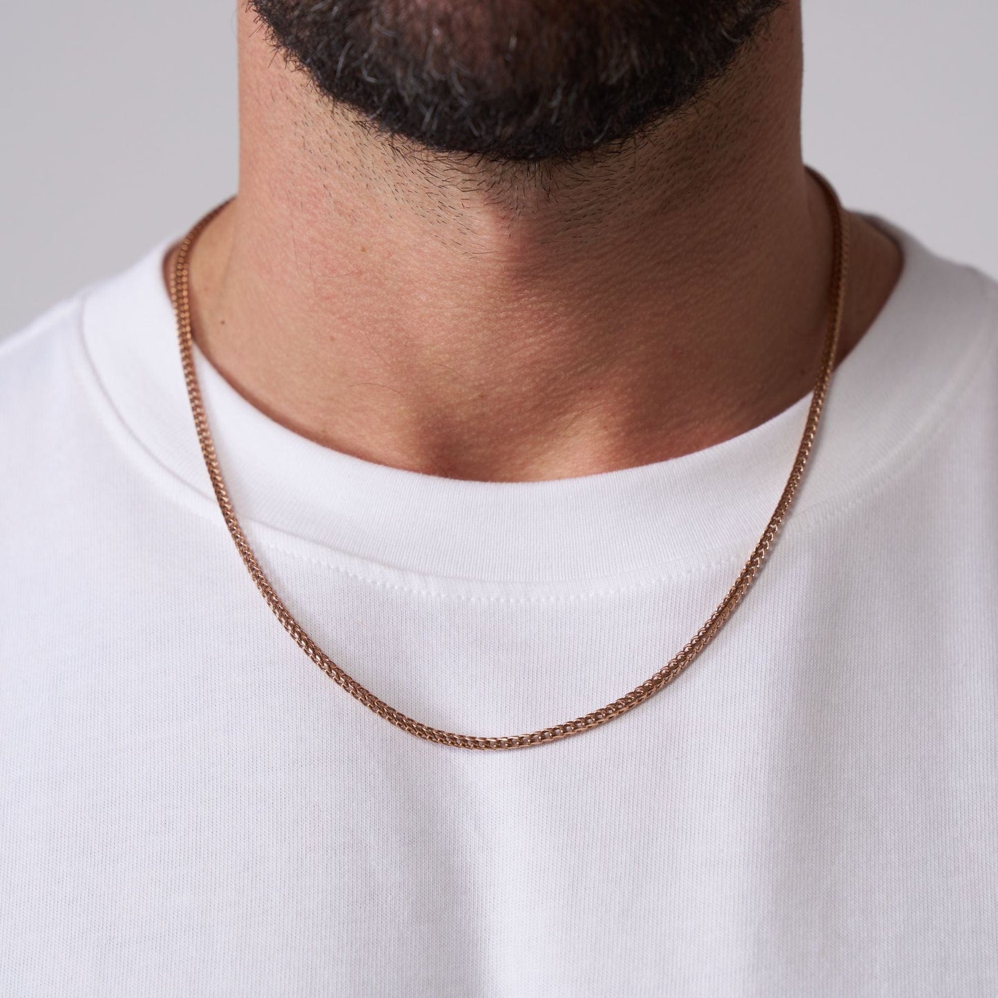 Cali Ketting (Roze Goud) 2mm