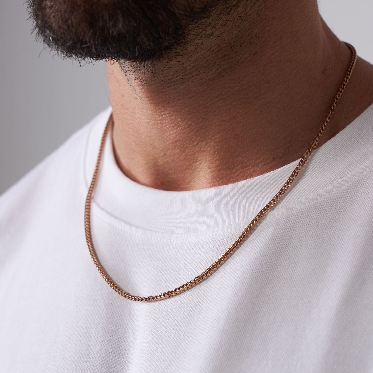 Cali Ketting (Roze Goud) 2mm
