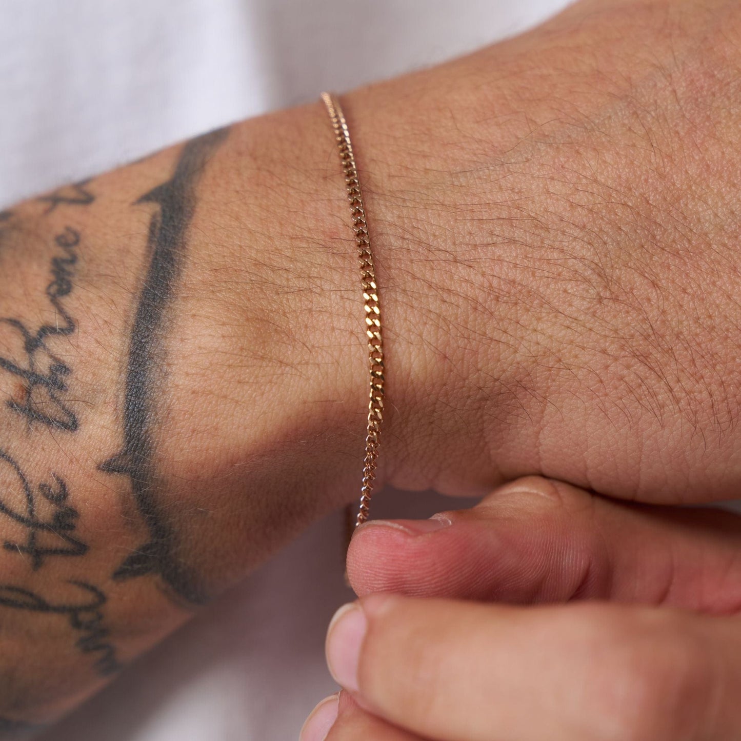 Connell Armband (Roze Goud) 2mm