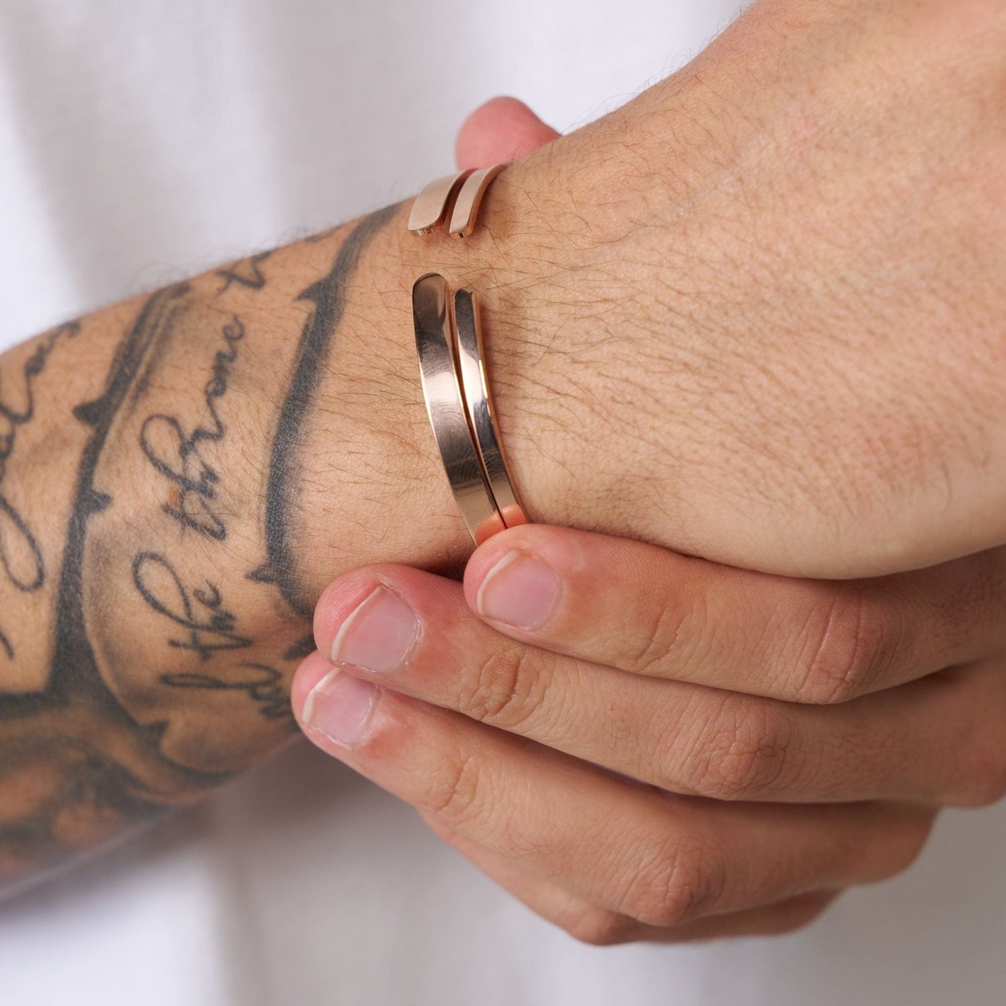 Klassieke Cuff 3mm (Roze Goud)