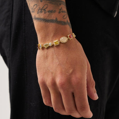 Edelstenen Armband (Goud)