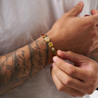 Edelstenen Armband (Goud)