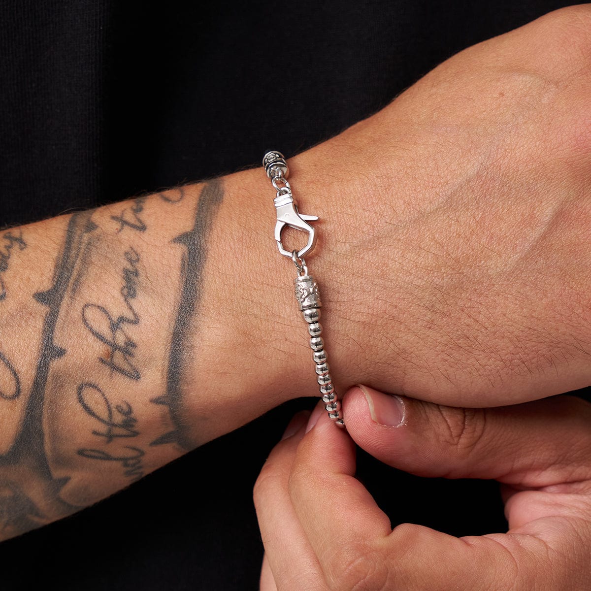 Mini Chrome Bal Armband (Zilver)