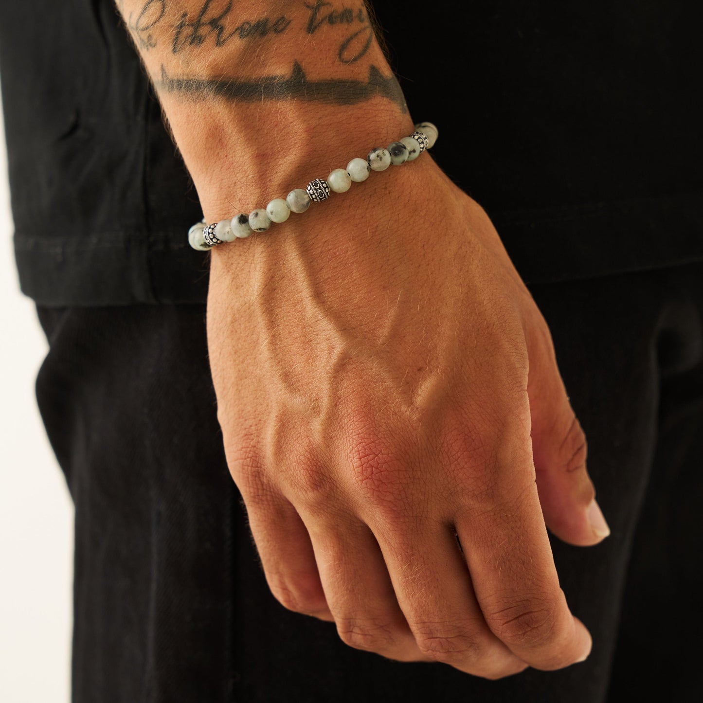 Kiwi Steen Armband (Zilver)