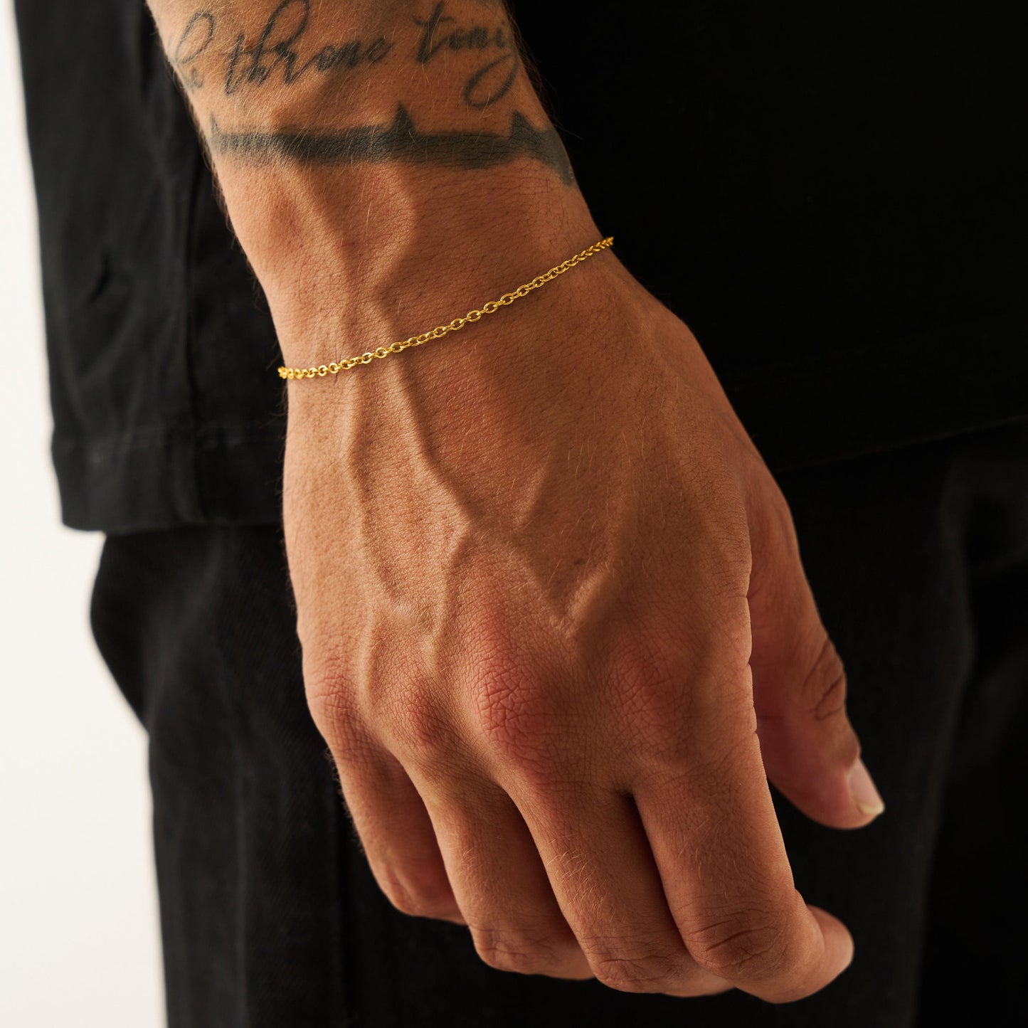 Kabel Armband (Goud) 2mm